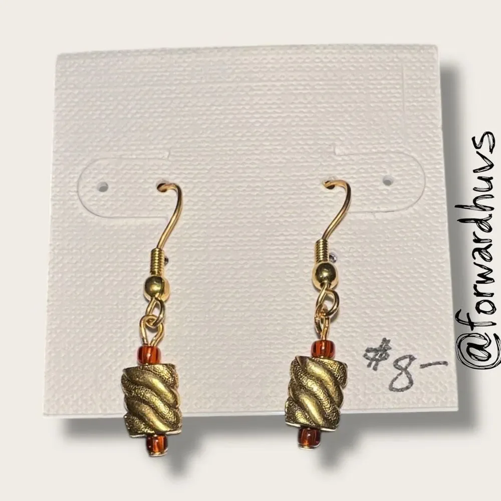Bundle Sale 3 for $15 | Handcrafted Glass Dangle Earrings | Artistic and Elegant